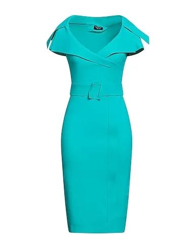 Turquoise Synthetic fabric Midi dress
