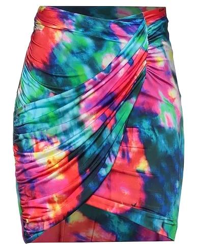 Turquoise Synthetic fabric Mini skirt