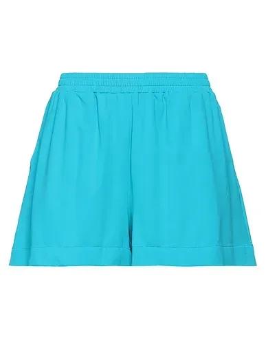 Turquoise Synthetic fabric Shorts & Bermuda