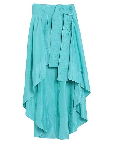 Turquoise Taffeta Mini skirt