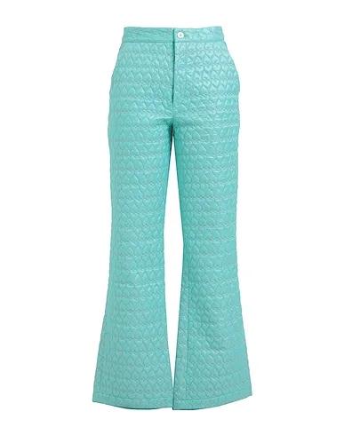 Turquoise Techno fabric Casual pants