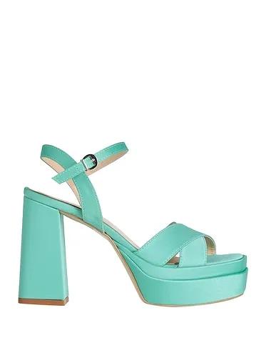 Turquoise Techno fabric Sandals