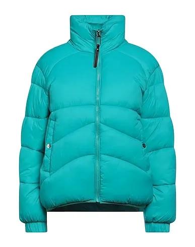 Turquoise Techno fabric Shell  jacket