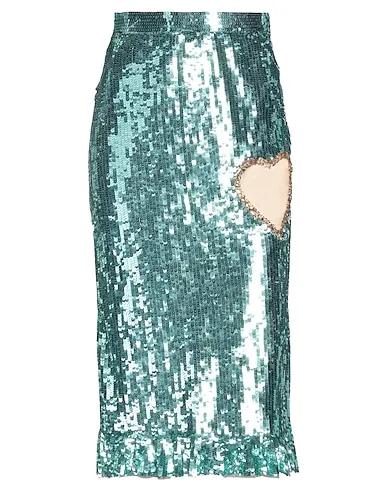 Turquoise Tulle Midi skirt
