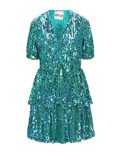 Turquoise Tulle Short dress
