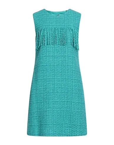 Turquoise Tweed Sheath dress