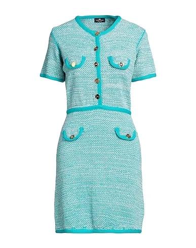Turquoise Tweed Short dress