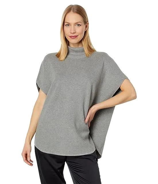 Turtleneck Poncho Sweater