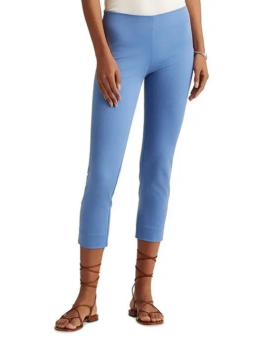 Twill Cropped Skinny Pant