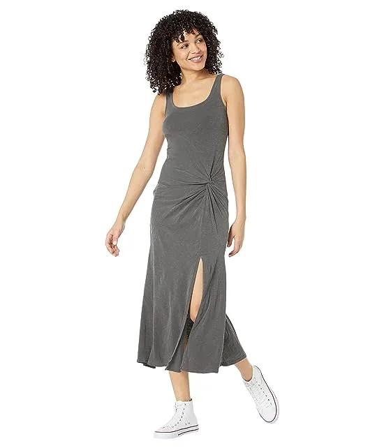 Twist Front Sleeveless Dress in Cotton Spandex