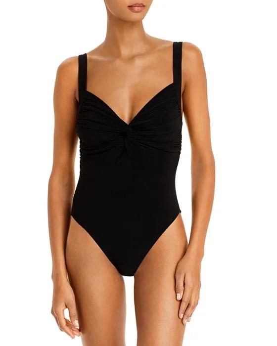 Twisted One Piece Swimsuit
