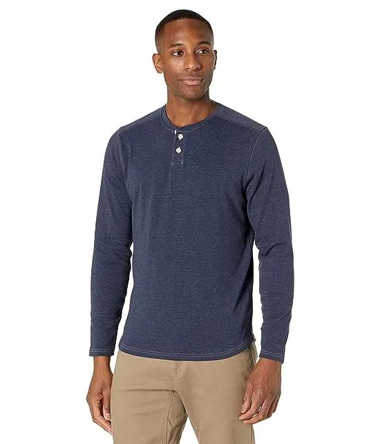 Two-Button Long Sleeve Henley
