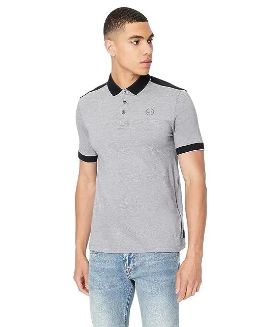 Two-Toned Button-Down Polo