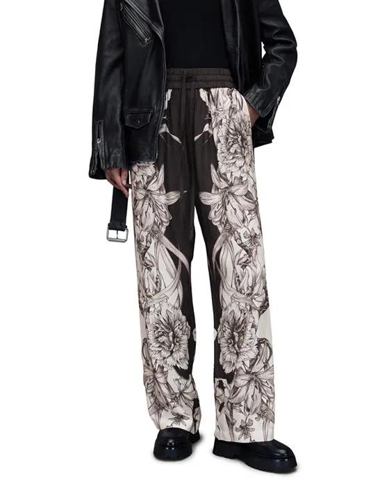 Tyler Pattie Drawstring Wide Leg Pants