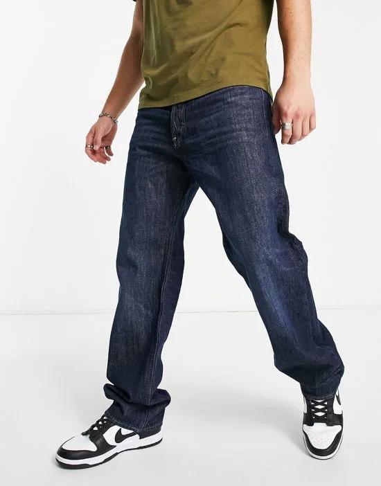 Type 49 relaxed straight jeans in indigo blue