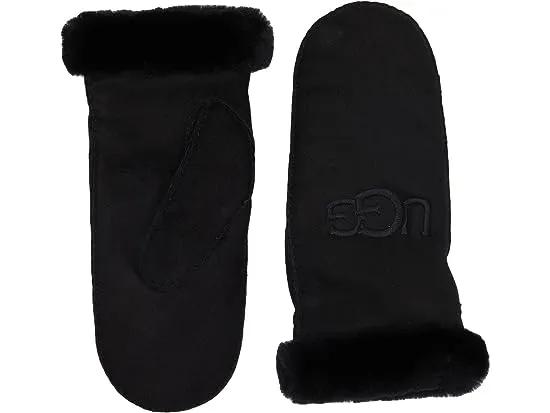 UGG Embroidered Water Resistant Sheepskin Mitten with Tech Palm