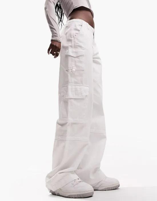 ultimate cargo jeans in white
