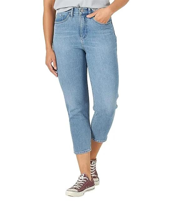 Ultra Lux Tapered Crop Relaxed Fit High-Rise