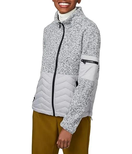 Ultra Soft Sweater Knit Combo Jacket