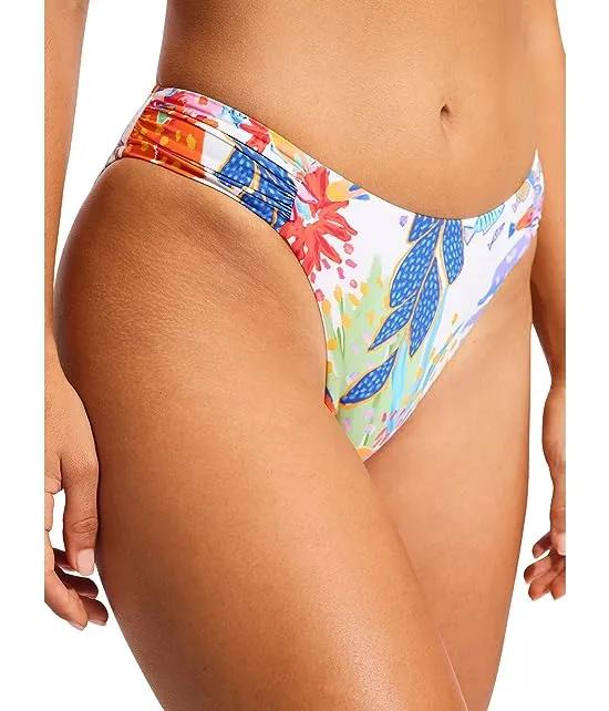 Under The Sea High Leg Ruched Side Pant