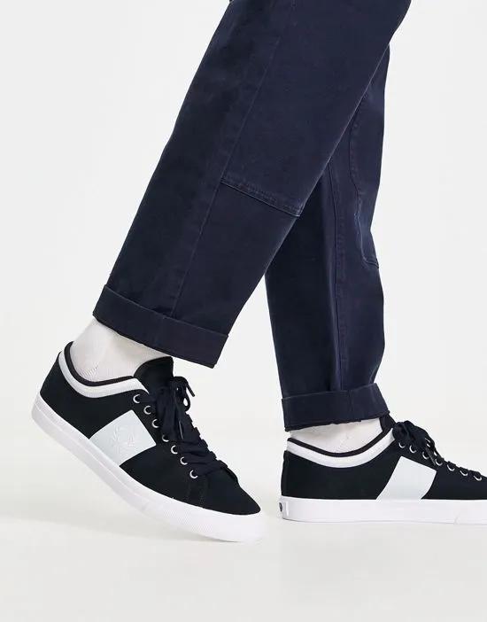 underspin twill tipped sneakers in navy