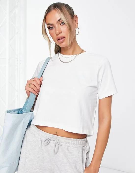 Unionville back print cropped t-shirt in white - Exclusive at ASOS