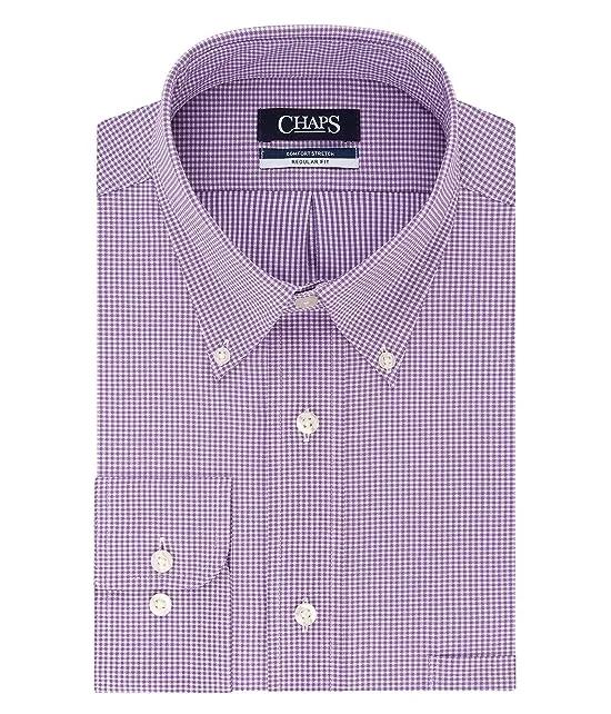 Unlisted by Kenneth Cole Men's Dress Shirt Regular Fit Checks and Stripes (Patterned)
