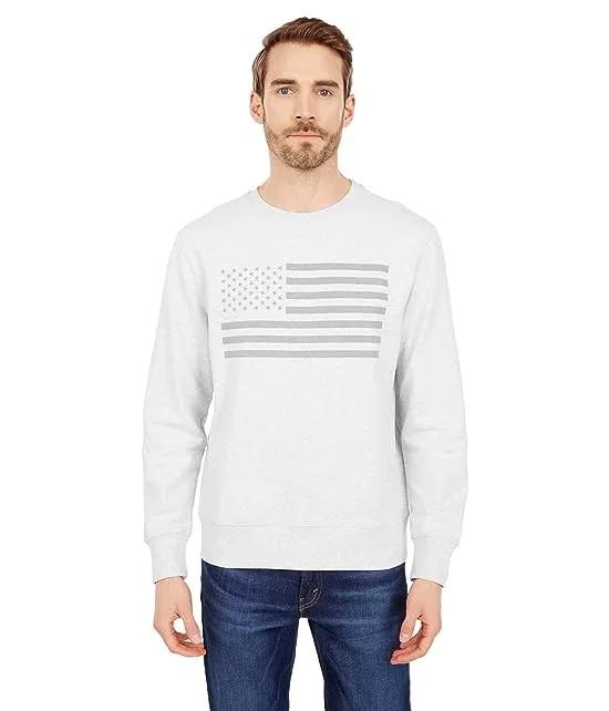 USA Flag Crew Sweatshirt