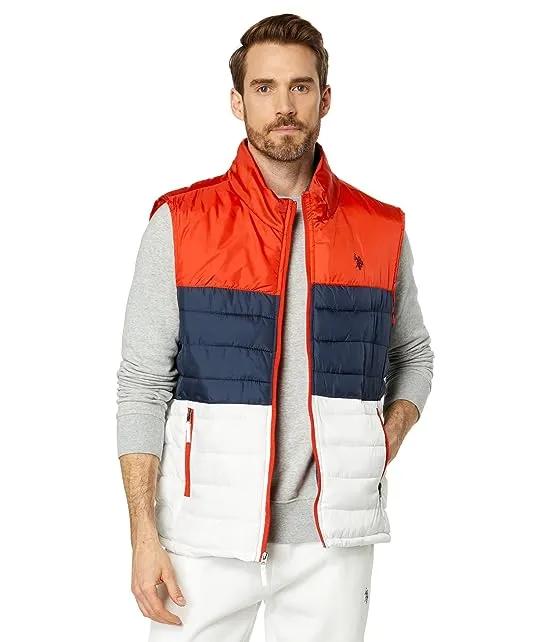 USPA Tricolored Quilted Vest