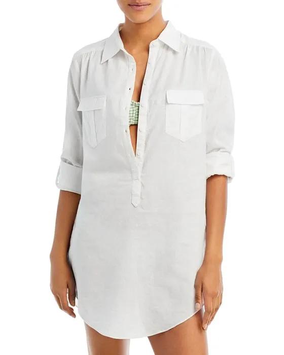 Utility Shirt Dress Swim Cover-Up - 100% Exclusive