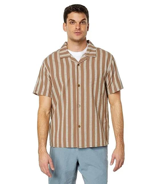 Vacation Stripe Short Sleeve Shirt