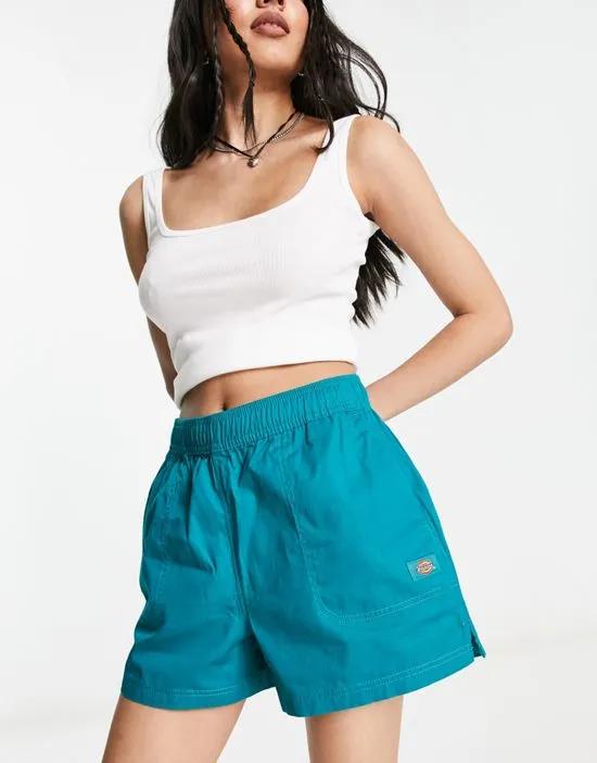 vale shorts in teal