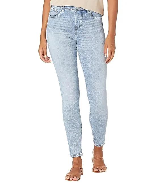 Valentina Faux Fly Pull-On Skinny Jeans
