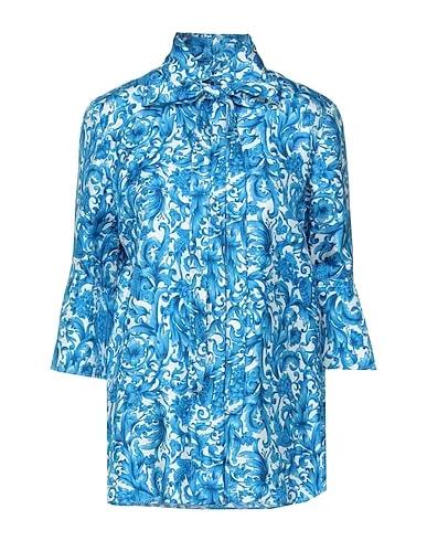 VALENTINO | Blue Women‘s Floral Shirts & Blouses
