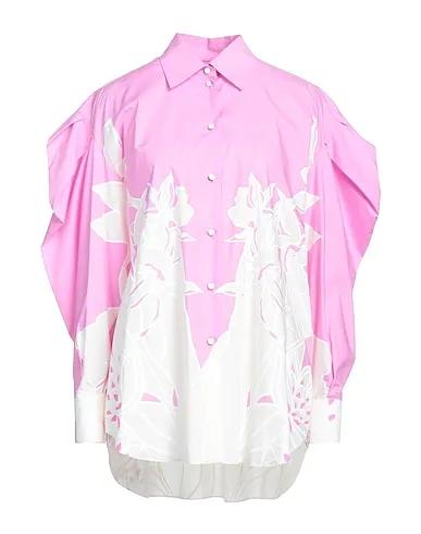 VALENTINO | Pink Women‘s Floral Shirts & Blouses
