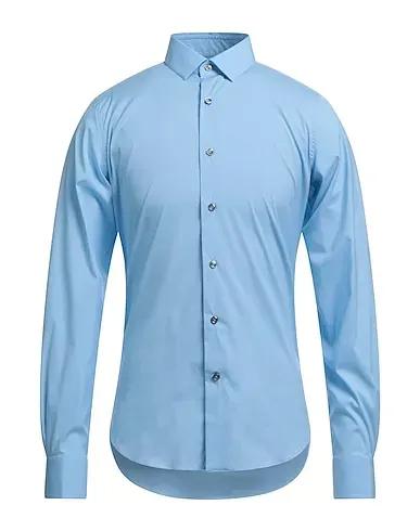 VALENTINO | Sky blue Men‘s Solid Color Shirt