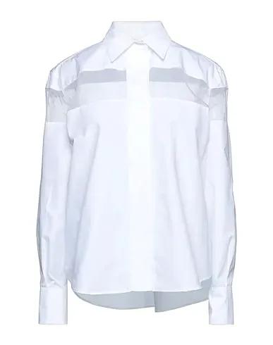 VALENTINO | White Women‘s Solid Color Shirts & Blouses