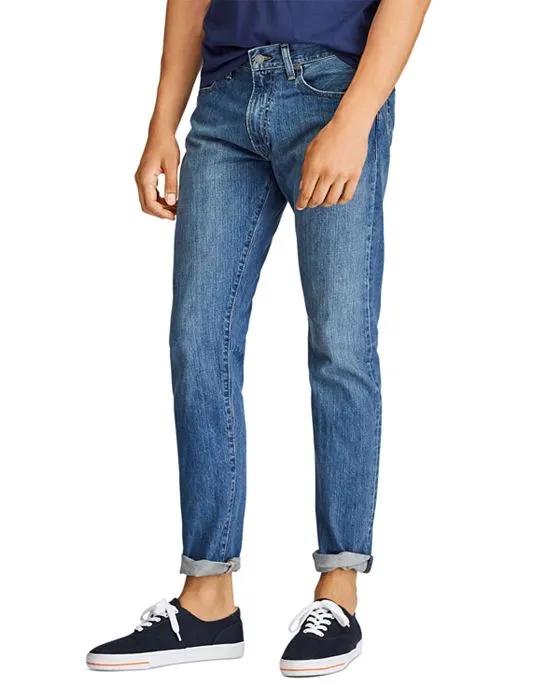 Varick Slim Straight Jeans in Medium Blue