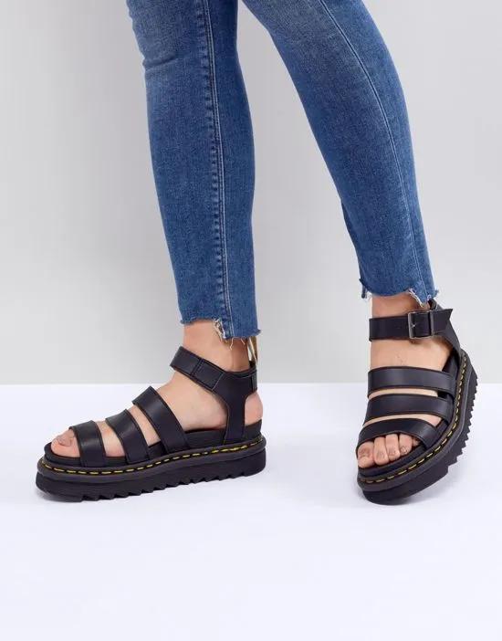 Vegan Blaire chunky sandals in black