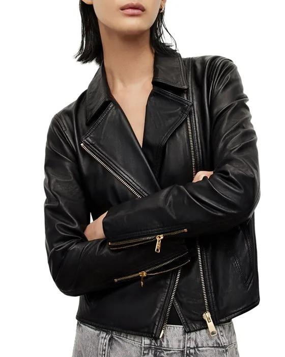 Vela Leather Biker Jacket