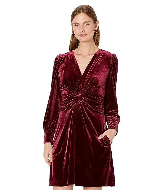 Velvet Twist Front Fit-and-Flare