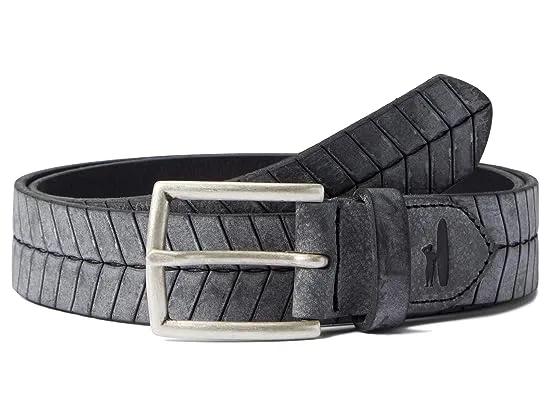 Vertebrae Embossed Leather Belt