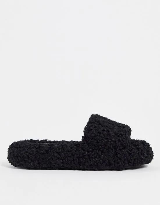 Victory black borg slippers