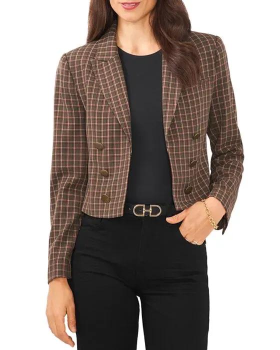 VINCE CAMUTO Double Breasted Cropped Blazer