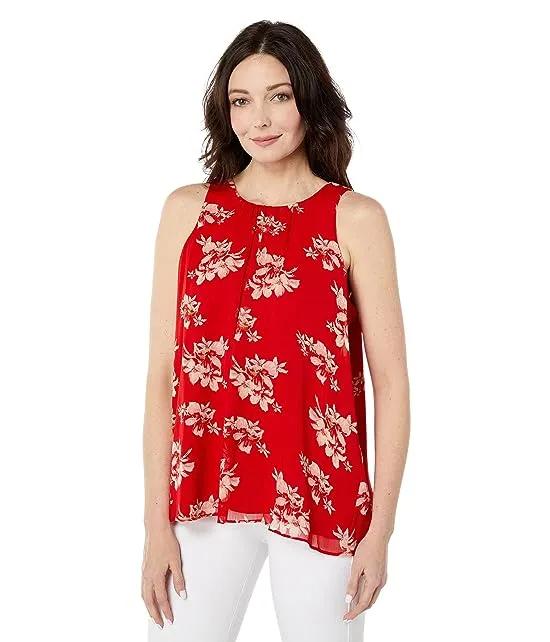 Vince Camuto Sleeveless Graceful Wildflower Blouse