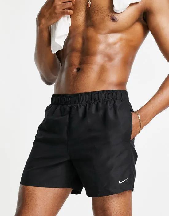 Volley 5 inch shorts in black