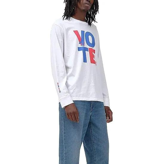 Vote Relaxed Fit Long Sleeve Tee Shirt