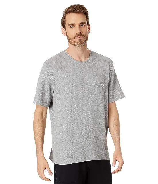 Waffle Contrast Logo Short Sleeve T-Shirt