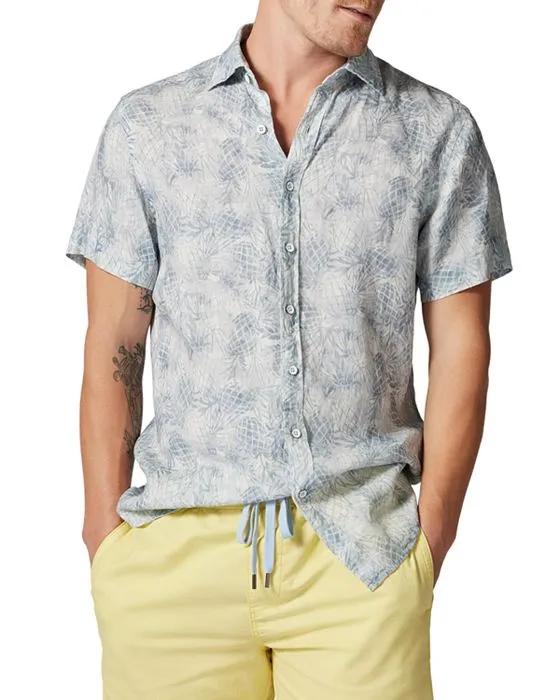 Walton Slim Fit Pineapple Print Button Front Shirt