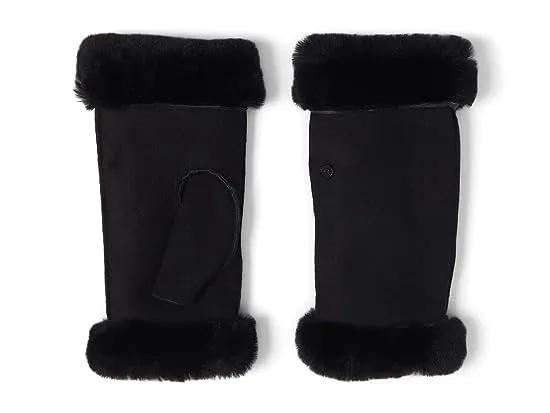 Water Resistant Sheepskin Fingerless Gloves